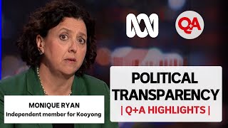 Q+A | Political  transparency