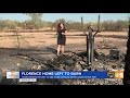 florence family returns to the pile of ashes that use to be their home