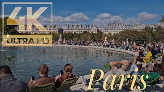 Walk in Paris - Tuileries Garden - 4K