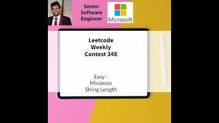 Leetcode Weekly contest 348 - Easy - Minimize String Length