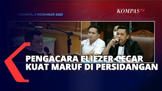 Pengacara Eliezer Cecar Kuat Maruf Soal Sambo Tembak Yosua