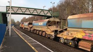 37414 37219 on a engineering train through Whitchurch