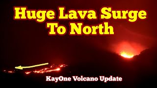 Volcano Gone Mad: Huge Surge Of Lava Flowing Towards North, Iceland KayOne, GPS, Land Rise