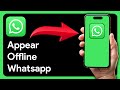 How To Appear Offline On WhatsApp (Even When Online) [2024]