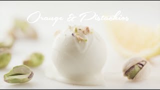 Orange Candy \u0026 Pistachios Marzipan Pralines