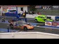 crazy vw beetle modified engine swap spitting flames racing 2 step test...