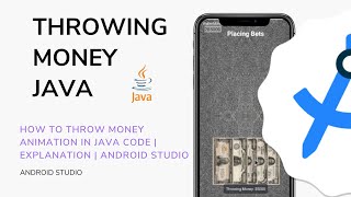 How to Throw Money Animation in JAVA code | Explanation | Android Studio