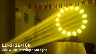 LD-2136-10R 280W 10R BWS 3in1 moving head light gobos effect