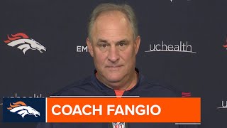 Coach Fangio: 'We still have to find a way to win the game'