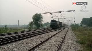 04866 JODHPUR VARANASI MARUDHAR EXPRESS CROSSED PAPRERA RAILWAY STATION 130KM/H