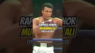 Rappers Honor Muhammad Ali 🙏🏼 #shorts #rap #muhammadali