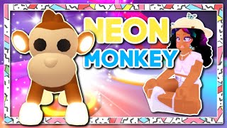 Roblox Adopt Me Neon Business Monkey