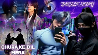 BTS {TAEJIN}💕HINDI SONG MIX FMV CHURA KE DIL MERA🥰,🐱#tae #jin