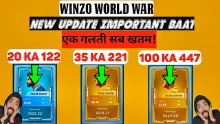 Winzo World War 20 35 50 100 | Winzo World War New Update Risk | Winzo Tips | Winzo Ka Gyan