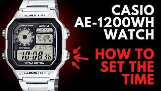 How to Set the Time on the Casio Royale AE-1200WH Watch