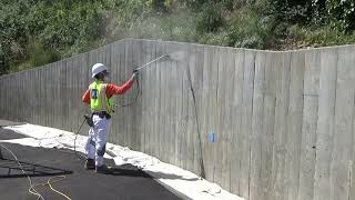 Sentry Anti-Graffiti protective coating application, Francisco Park (Quick Seal)