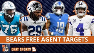 Chicago Bears Top 15 Free Agent Targets For 2021 Featuring Dak Prescott | NFL Free Agency