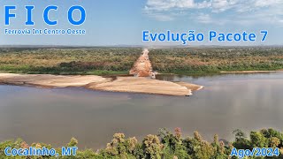 FICO PACOTE 7 Evolução das Obras em Agosto/24 - Cocalinho-MT e Aruanã-GO Brasil - Obras Parte 96