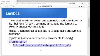 Anonymous functions in lisp