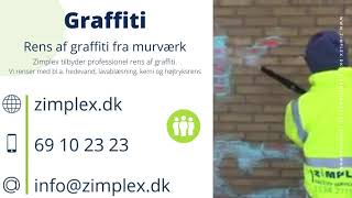 Rens af graffiti med varmt vand