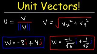 How To Find The Unit Vector