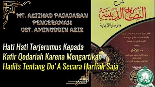 6 ADAB ADAB BERDOA DAN HADITS NABI MENGENAI DO'A || NASOIHUDDINIYAH || UST. AMINUDDIN AZIZ