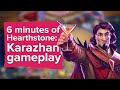 6 minutes of Hearthstone: Karazhan gameplay - Mage Vs Silverware Golem gameplay