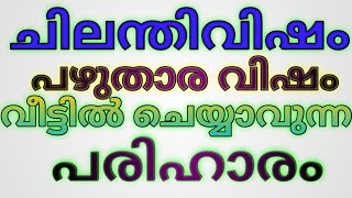 ചിലന്തി . പഴുതാര വിഷത്തിന് നിസ്സാരമായി വീട്ടിൽ ചെയ്യാവുന്ന പരിഹാരം Rajashelth media