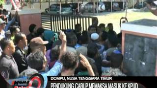 Pendukung Cabup Memaksa Masuk Ke KPUD, Dompu, NTT - iNews Malam 25/08