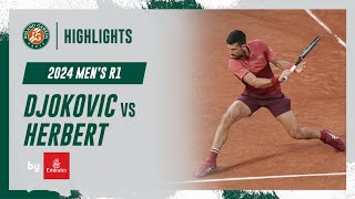 Djokovic vs Herbert Round 1 Highlights | Roland-Garros 2024