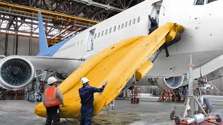 Behind The Oddly Satisfying Process of Testing Airplane Emergency Slide