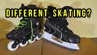 INLINE vs ICE SKATING .. Differences Explained