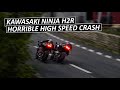 KAWASAKI NINJA H2R HORRIBLE CRASH, Isle Of Man, Southern 100