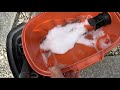 How to vacuum up water with a  Ridgid shop vac