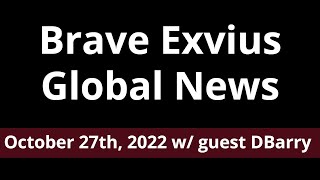 Global News October 20th, 2022 w/ guest DBarry