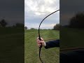 The Sounds of Archery: Daylite Monarq 55lbs Korean Bow (현무궁) & Bamboo Arrow #shorts