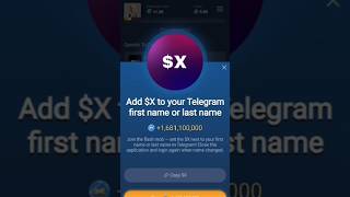 X Empire Add $X to your Telegram first name or Add $X to your Telegram first name or last name