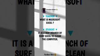 ▼ TEACHER ▼ What Is Microsoft Excel 😂 Very Funny Fake Tweet Reel #funny #shorts #youtubeshorts #reel