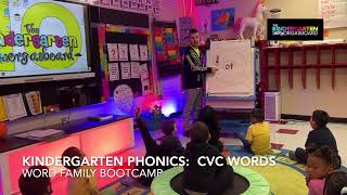 kindergarten phonics: whole group cvc words lesson