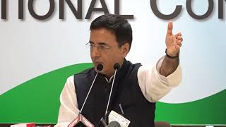 AICC Press Briefing By Randeep Surjewala on Congress Working Committee