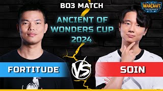 WC3 | Bo3 Match | [HU] Fortitude vs Soin [ORC] | Ancient of Wonders Cup 2024 #4