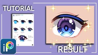 【Ibis Paint X】I Try Eye Shading Tutorial That I Found on Instagram