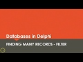 Databases in Delphi - Filter