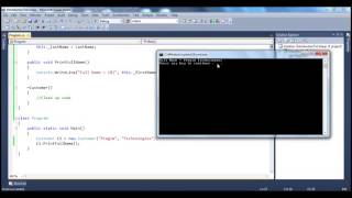 Part 19 C# Tutorial Introduction to classes avi