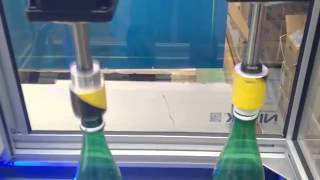 NEW! Green Drive Rotolinear motors  demostration of bottles capping