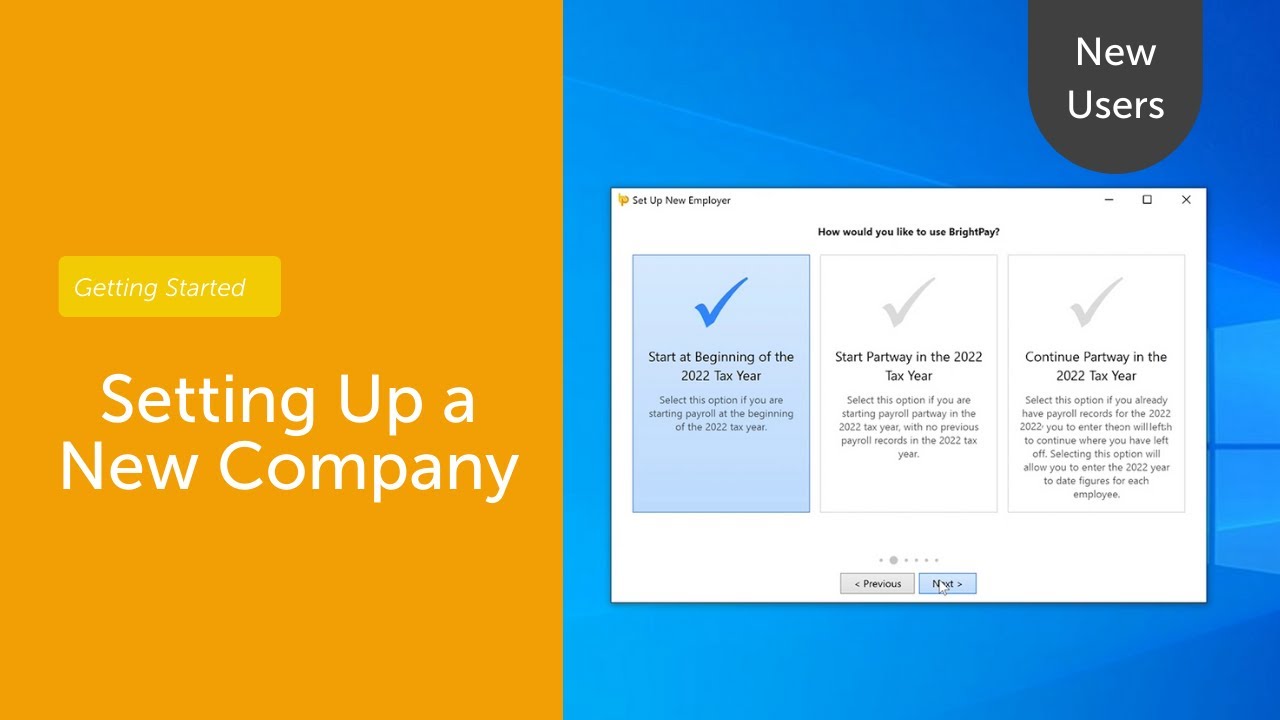 Setting Up Your New Company In Brightpay Getting Started Youtube