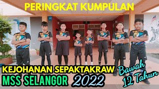 Kejohanan Sepaktakraw U12 MSS Selangor 2022 - KUALA SELANGOR B vs PETALING PERDANA B