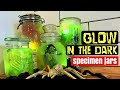 GLOW IN THE DARK SPECIMEN JARS | mad scientist diy halloween hack | dollar tree highlighters