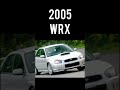 evolution of Subaru WRX 1992~2024 #shorts #subaru #evolution #car #cars #short #2024