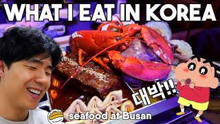 What I Eat in KOREA (EP. 6): Busan Seafood, Trying Korean Pizza, & First Time Me